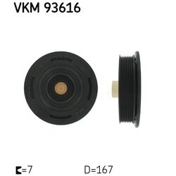 Remenica kľukového hriadeľa SKF VKM 93616