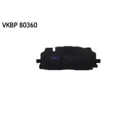 Sada brzdových platničiek kotúčovej brzdy SKF VKBP 80360