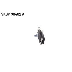 Sada brzdových platničiek kotúčovej brzdy SKF VKBP 90401 A - obr. 1