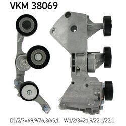 Napínacia kladka rebrovaného klinového remeňa SKF VKM 38069