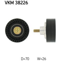 Vratná/vodiaca kladka rebrovaného klinového remeňa SKF VKM 38226