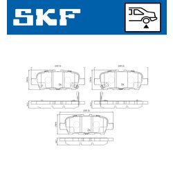 Sada brzdových platničiek kotúčovej brzdy SKF VKBP 90204 A - obr. 2