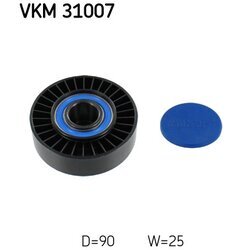 Vratná/vodiaca kladka rebrovaného klinového remeňa SKF VKM 31007