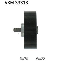 Vratná/vodiaca kladka rebrovaného klinového remeňa SKF VKM 33313 - obr. 2