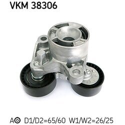 Napínacia kladka rebrovaného klinového remeňa SKF VKM 38306 - obr. 1