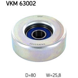 Vratná/vodiaca kladka rebrovaného klinového remeňa SKF VKM 63002