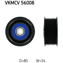 Vratná/vodiaca kladka rebrovaného klinového remeňa SKF VKMCV 56008