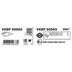 Sada brzdových platničiek kotúčovej brzdy SKF VKBP 90065 - obr. 1