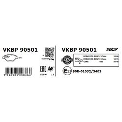 Sada brzdových platničiek kotúčovej brzdy SKF VKBP 90501 - obr. 4