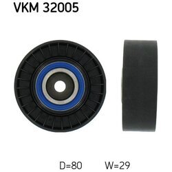 Vratná/vodiaca kladka rebrovaného klinového remeňa SKF VKM 32005