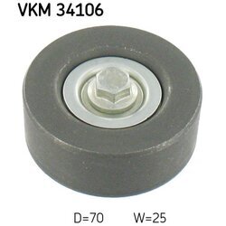 Vratná/vodiaca kladka rebrovaného klinového remeňa SKF VKM 34106