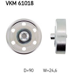 Vratná/vodiaca kladka rebrovaného klinového remeňa SKF VKM 61018