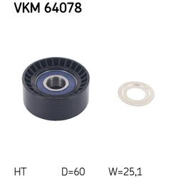 Napínacia kladka rebrovaného klinového remeňa SKF VKM 64078