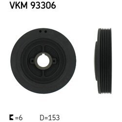 Remenica kľukového hriadeľa SKF VKM 93306