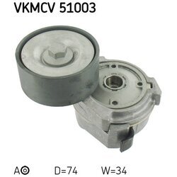 Napínacia kladka rebrovaného klinového remeňa SKF VKMCV 51003