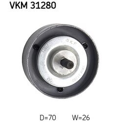 Vratná/vodiaca kladka rebrovaného klinového remeňa SKF VKM 31280