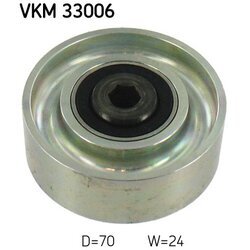 Vratná/vodiaca kladka rebrovaného klinového remeňa SKF VKM 33006