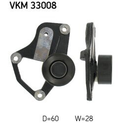 Vratná/vodiaca kladka rebrovaného klinového remeňa SKF VKM 33008