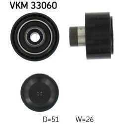 Vratná/vodiaca kladka rebrovaného klinového remeňa SKF VKM 33060