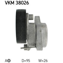 Napínacia kladka rebrovaného klinového remeňa SKF VKM 38026 - obr. 1