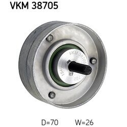 Vratná/vodiaca kladka rebrovaného klinového remeňa SKF VKM 38705