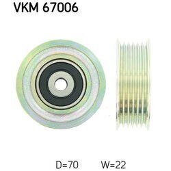 Vratná/vodiaca kladka rebrovaného klinového remeňa SKF VKM 67006