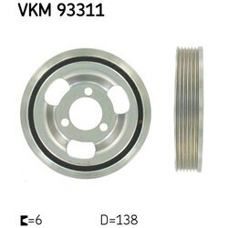 Remenica kľukového hriadeľa SKF VKM 93311