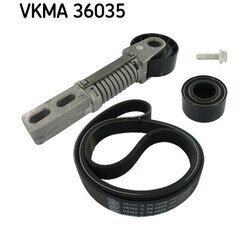 Ozubený klinový remeň - Sada SKF VKMA 36035