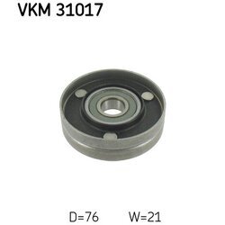 Vratná/vodiaca kladka rebrovaného klinového remeňa SKF VKM 31017