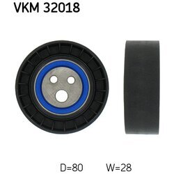 Vratná/vodiaca kladka rebrovaného klinového remeňa SKF VKM 32018