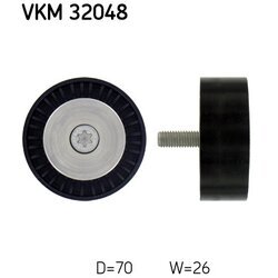 Vratná/vodiaca kladka rebrovaného klinového remeňa SKF VKM 32048