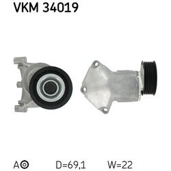 Napínacia kladka rebrovaného klinového remeňa SKF VKM 34019