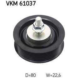 Vratná/vodiaca kladka rebrovaného klinového remeňa SKF VKM 61037