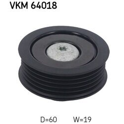 Vratná/vodiaca kladka rebrovaného klinového remeňa SKF VKM 64018