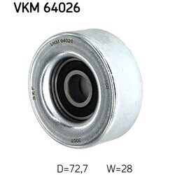 Vratná/vodiaca kladka rebrovaného klinového remeňa SKF VKM 64026