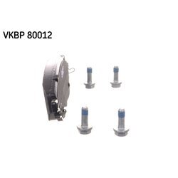 Sada brzdových platničiek kotúčovej brzdy SKF VKBP 80012 - obr. 3