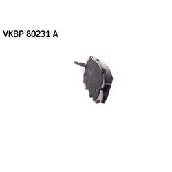 Sada brzdových platničiek kotúčovej brzdy SKF VKBP 80231 A - obr. 1