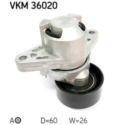 Napínacia kladka rebrovaného klinového remeňa SKF VKM 36020 - obr. 1