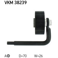 Napínacia kladka rebrovaného klinového remeňa SKF VKM 38239 - obr. 2