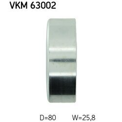 Vratná/vodiaca kladka rebrovaného klinového remeňa SKF VKM 63002 - obr. 2