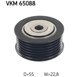 Vratná/vodiaca kladka rebrovaného klinového remeňa SKF VKM 65088