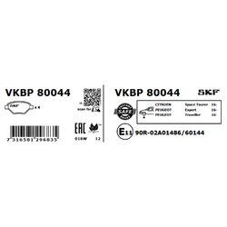 Sada brzdových platničiek kotúčovej brzdy SKF VKBP 80044 - obr. 5