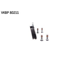 Sada brzdových platničiek kotúčovej brzdy SKF VKBP 80211 - obr. 3