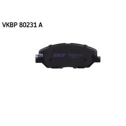 Sada brzdových platničiek kotúčovej brzdy SKF VKBP 80231 A