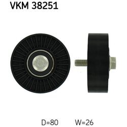 Vratná/vodiaca kladka rebrovaného klinového remeňa SKF VKM 38251