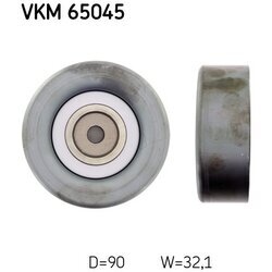 Vratná/vodiaca kladka rebrovaného klinového remeňa SKF VKM 65045