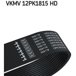 Ozubený klinový remeň SKF VKMV 12PK1815 HD