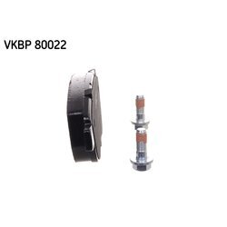 Sada brzdových platničiek kotúčovej brzdy SKF VKBP 80022 - obr. 3