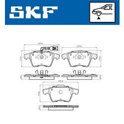 Sada brzdových platničiek kotúčovej brzdy SKF VKBP 80042 E - obr. 4