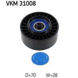 Vratná/vodiaca kladka rebrovaného klinového remeňa SKF VKM 31008